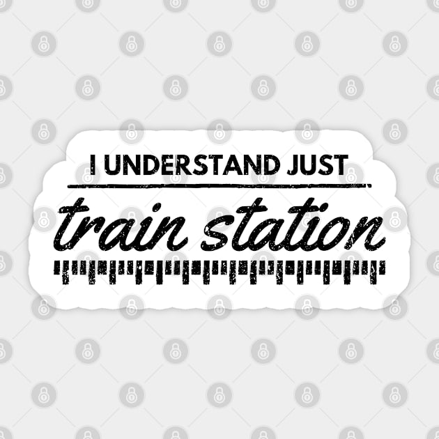 Train Station Rail Terminal Denglish Fun Sticker by mkar